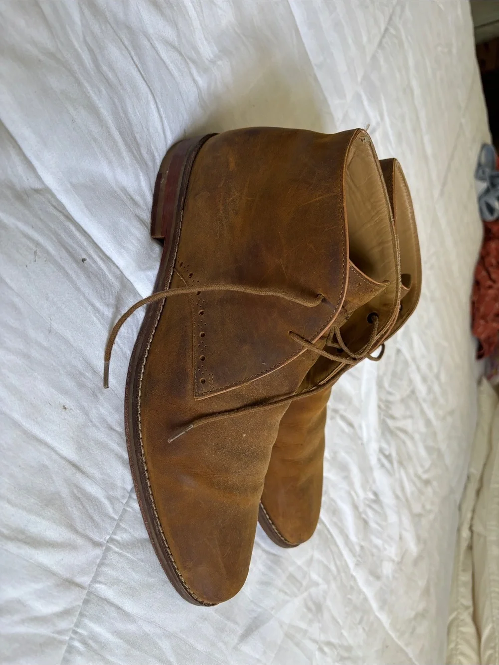 Cole Haan Men’s Desert Chukka Boots Brown Leather Size 10.5